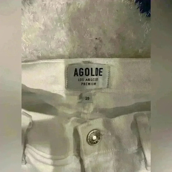 NWOT AGOLDE Distressed High Waist Skinny Jeans Women’s Size 29 - Picture 2 of 5